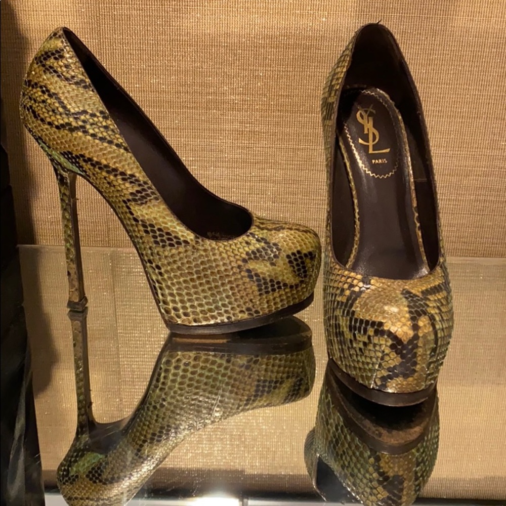 Ysl Python Heels 37flash Sale - image 1